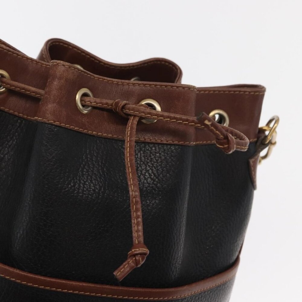 Authentic GUCCI Shoulder Bag Leather Black Gold 001 904 0791 - Picture 7 of 16